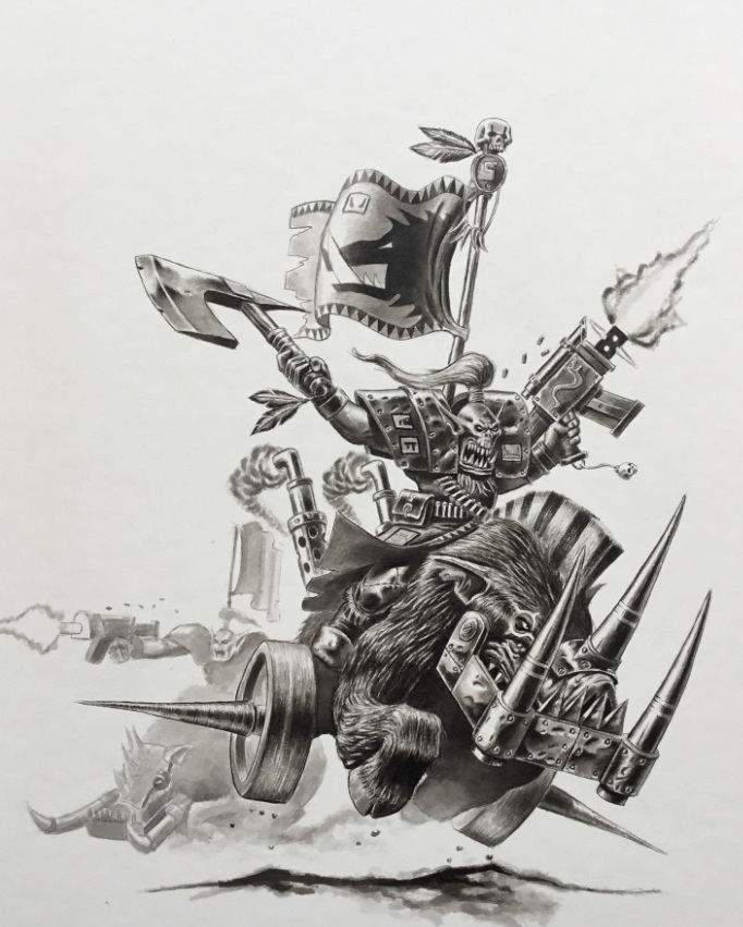 Ork Warboss Oldhammer Art