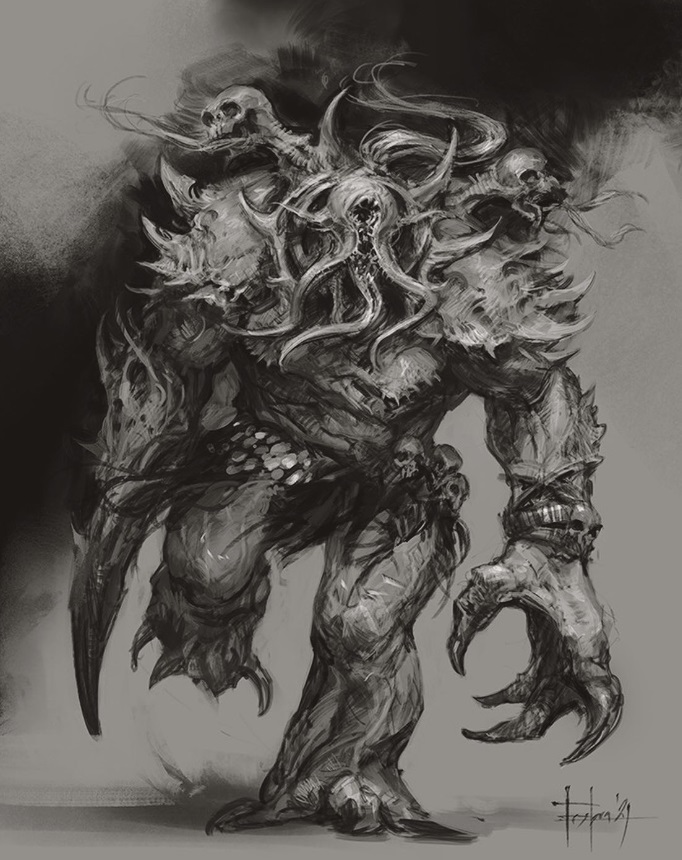 Warhammer 40k / AoS - Chaos Spawn (2 Modelli In Plastica Multcomponente)