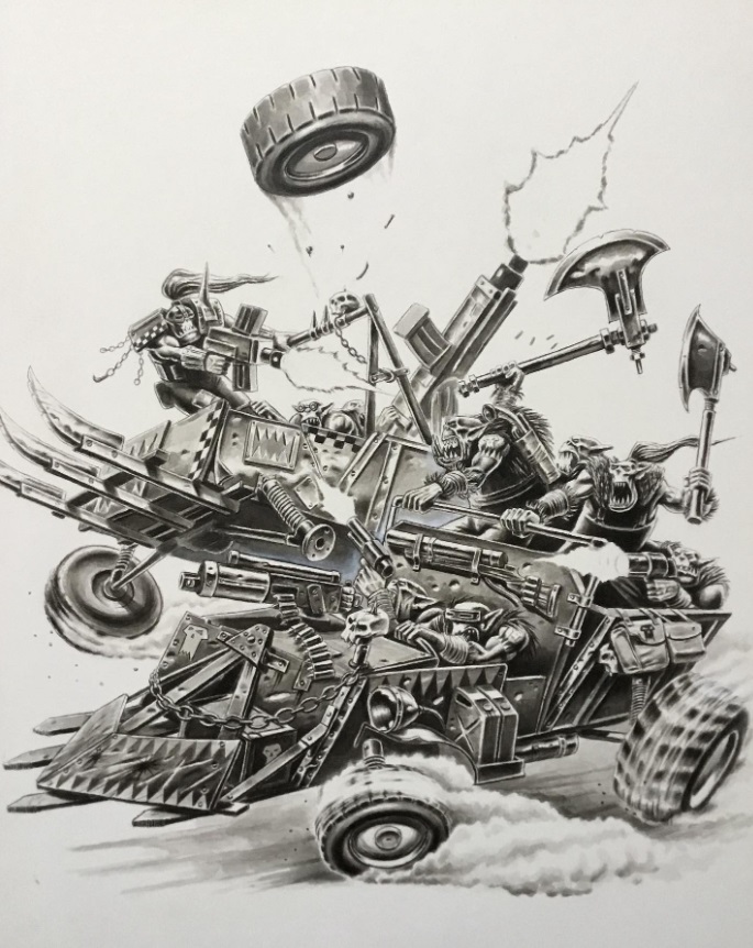 Ork Warbuggy Oldhammer Art