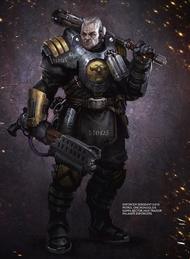 Palanite Enforcers, Necromunda Art