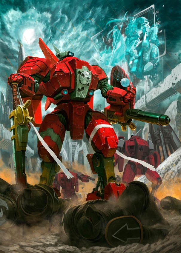 Commander Farsight and Tau Battlesuits