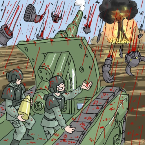 Imperial Guard Artillery Chaos: Warhammer 40k Battlefield Humor