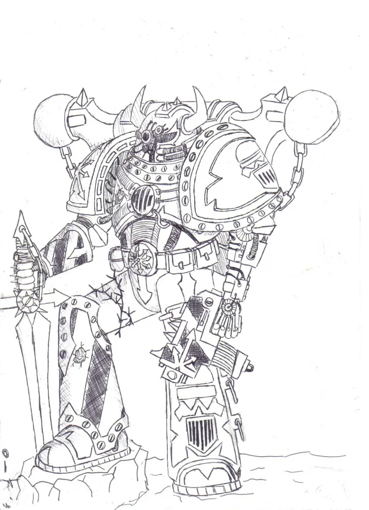 Iron Warrior Aspiring Champion Sketch