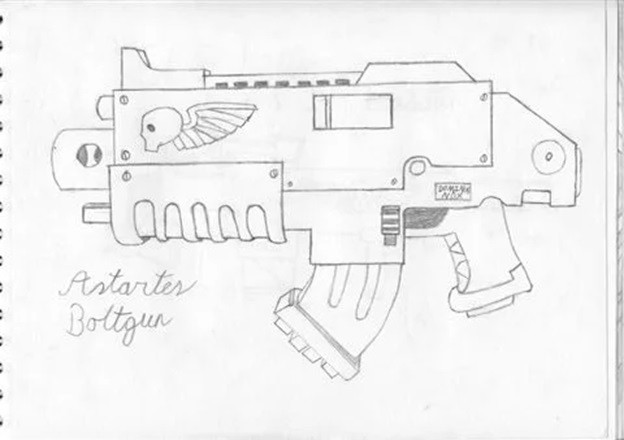 Astartes Boltgun Sketch