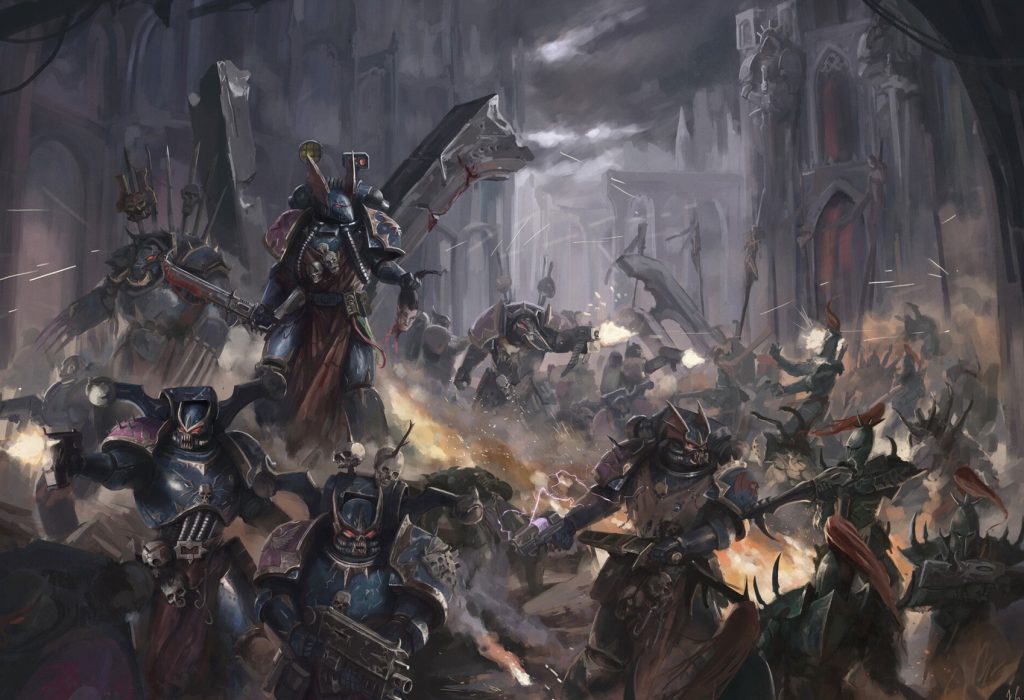 Night Lords Chaos Space Marines Versus Dark Eldar