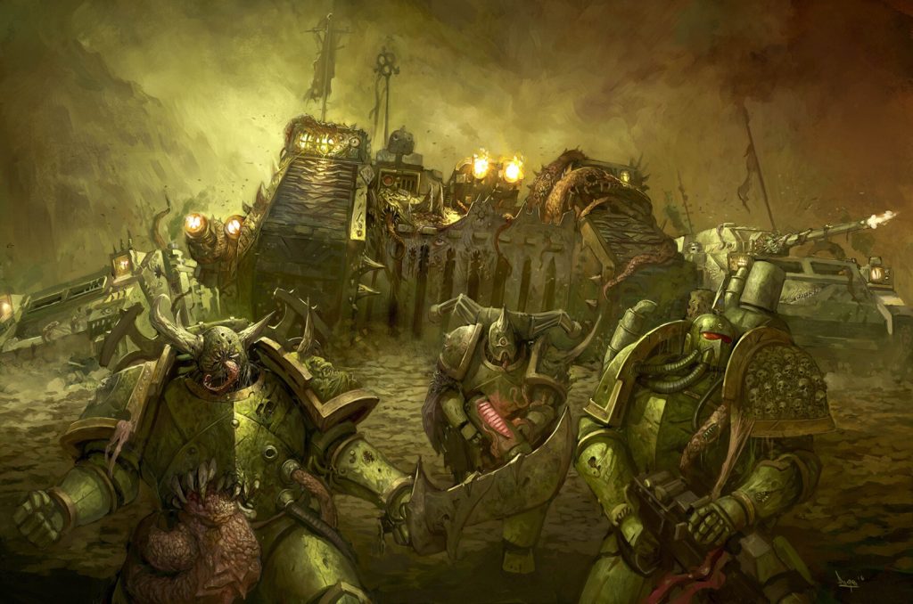 Plague Marines and Nurgle Tanks