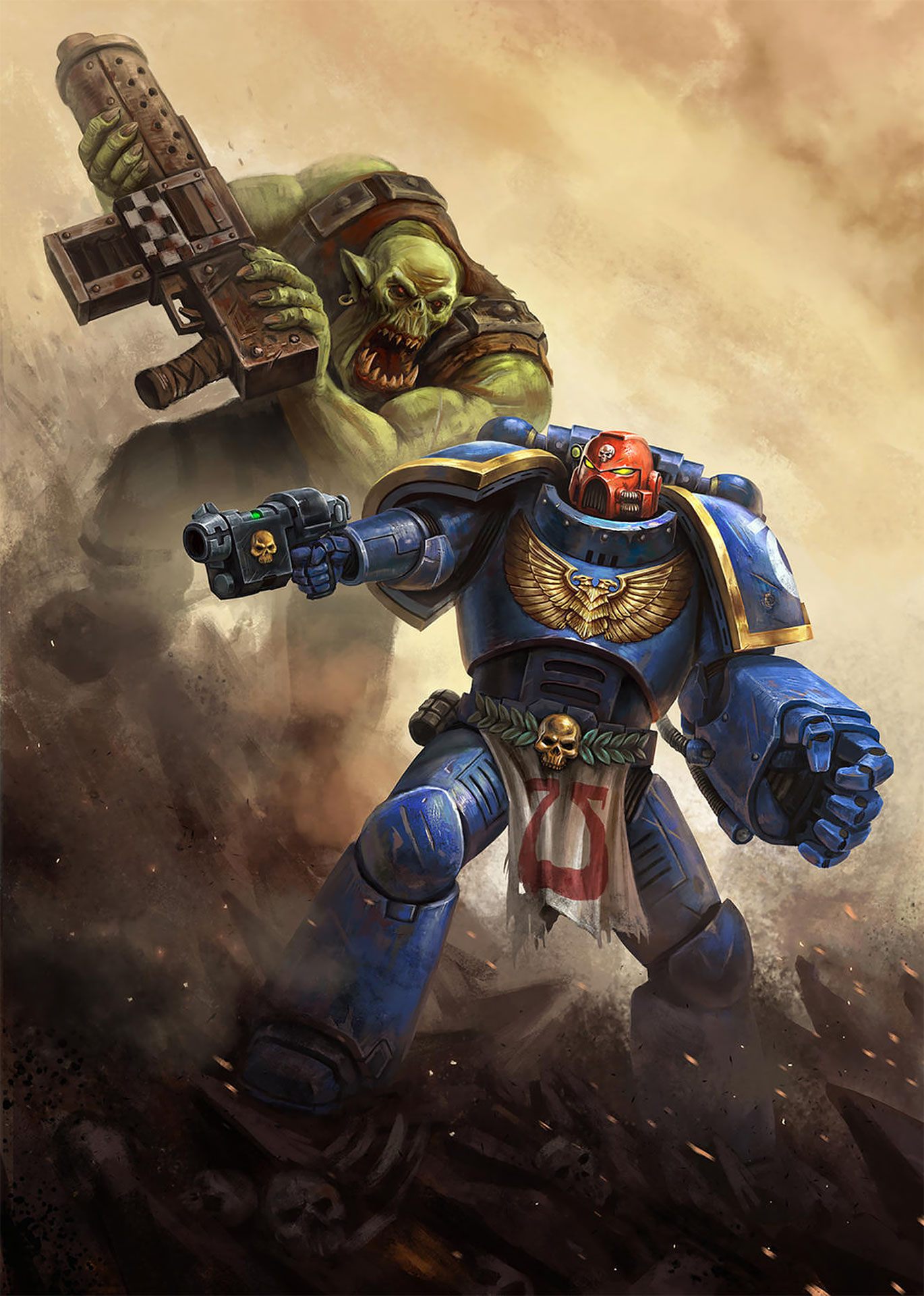 Ultramarine Space Marine Versus Ork