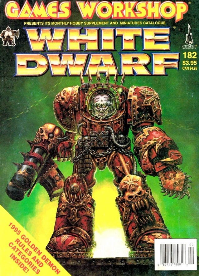 Chaos Space Marine White Dwarf Oldhammer Artwork