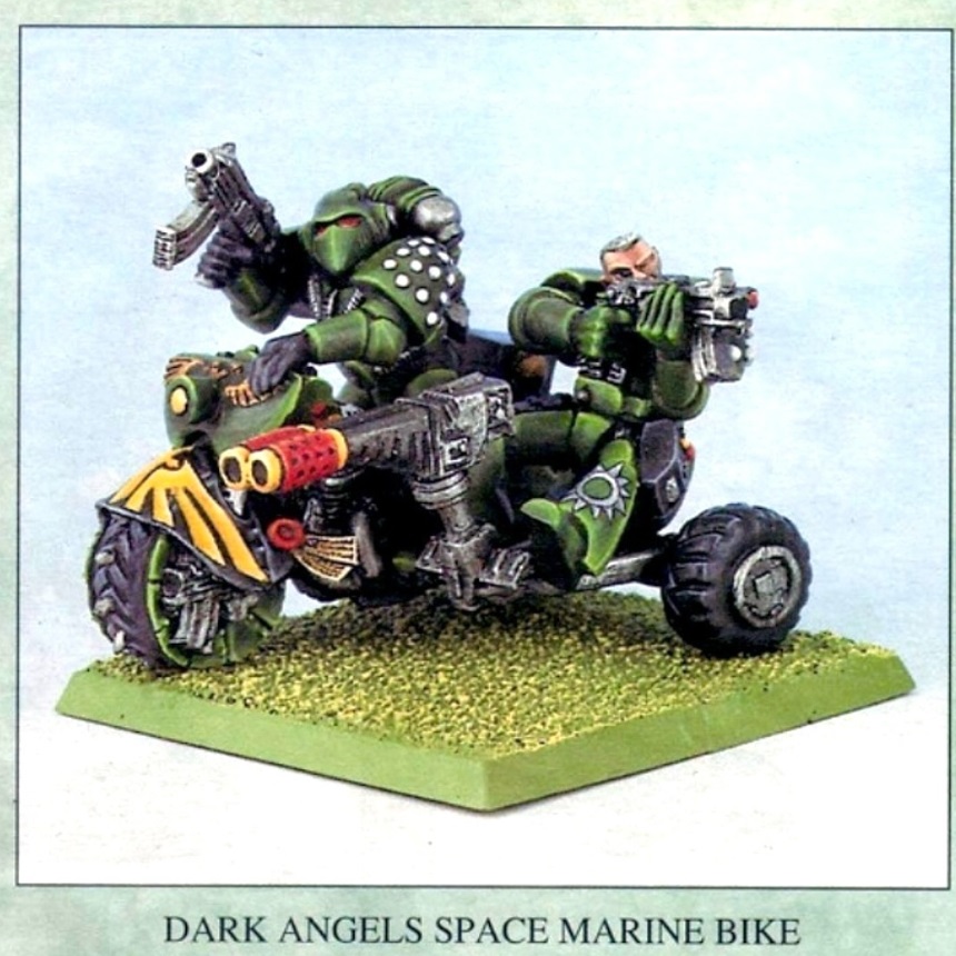 Dark Angel and His Bike Miniature Oldhammer