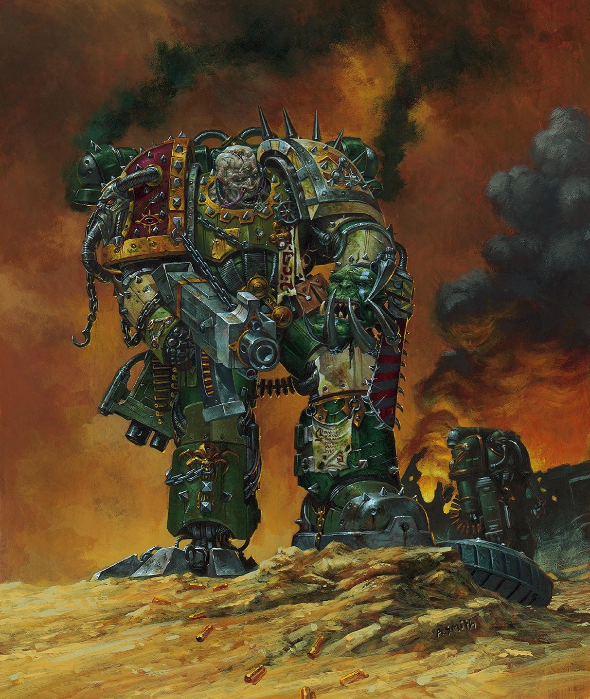 Death Guard, Chaos Space Marines of Nurgle Oldhammer Art