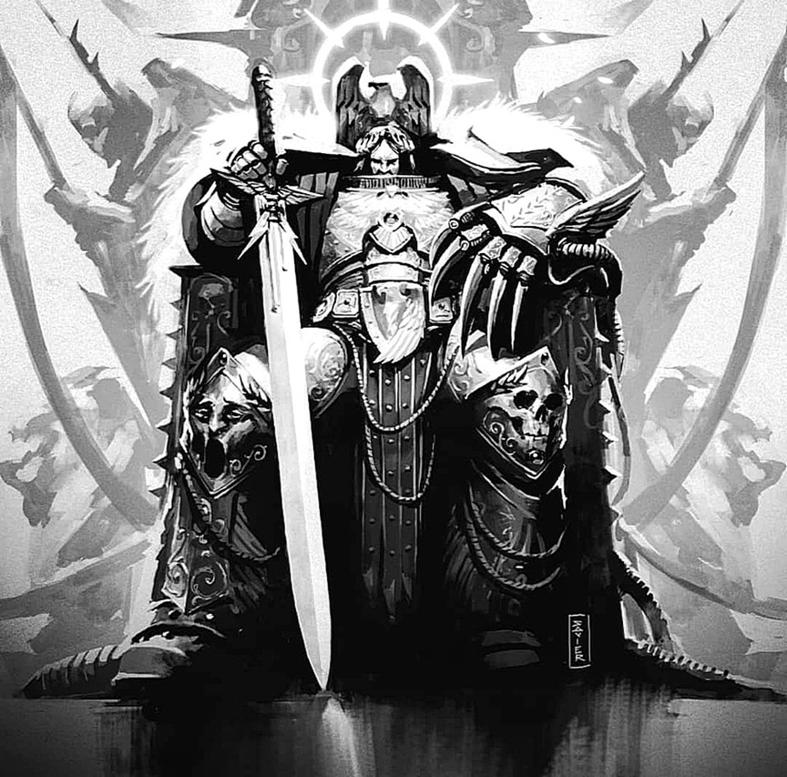 Emperor of Mankind: Seated in Glory with Sword