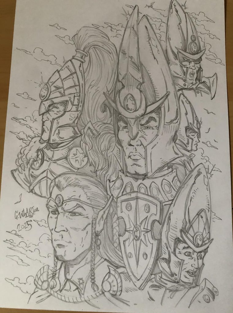 Warhammer High Elves: Epic Pencil Sketch Art