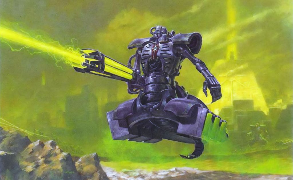 Necron Destroyer Classic Oldhammer Artwork