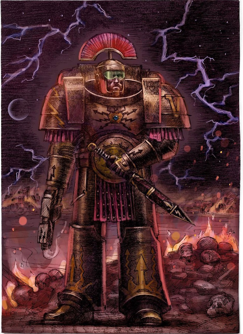 Thunder Warrior of Warhammer Illustration