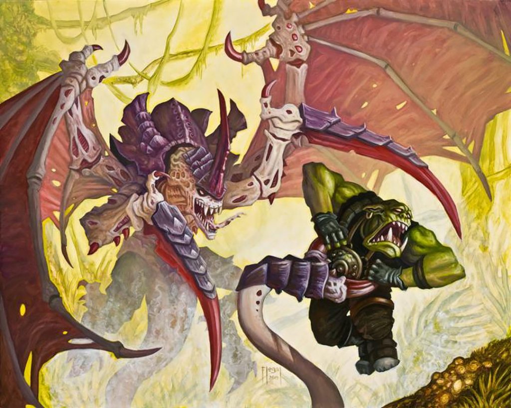 Winged Hive Tyrant Versus Ork