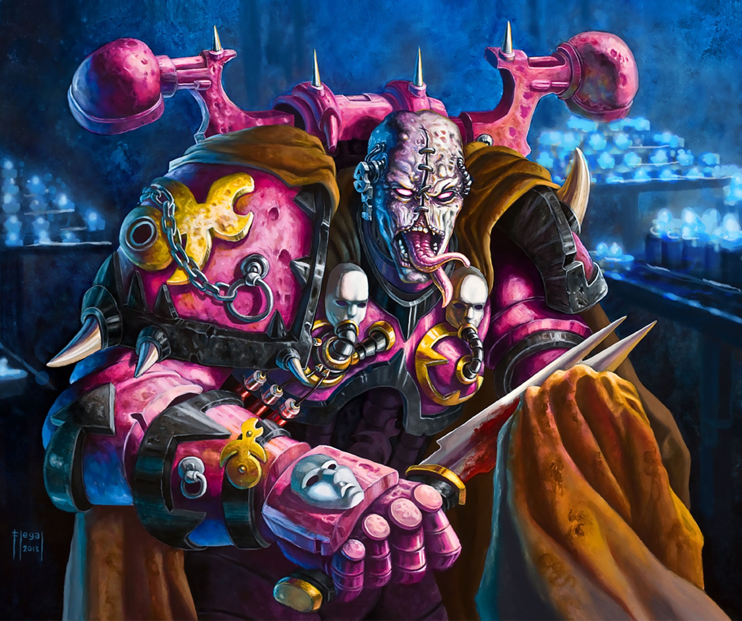 Xavaes Split-Tongue, Chaos Space Marine of Slaanesh