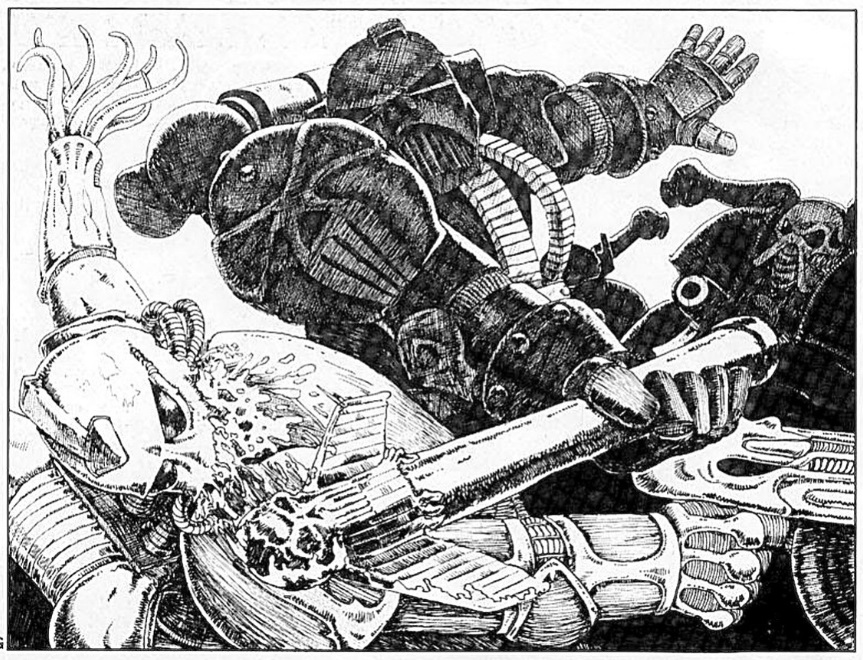 Chaplain Space Marine Fights Chaos Space Marine