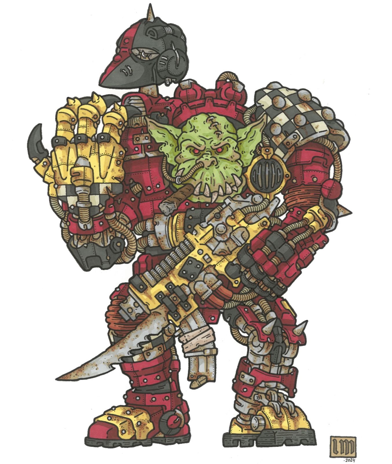 Ork Warboss Inspired by Oldhammer