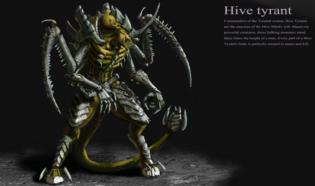 Tyranid Hive Tyrant Warhammer Artwork