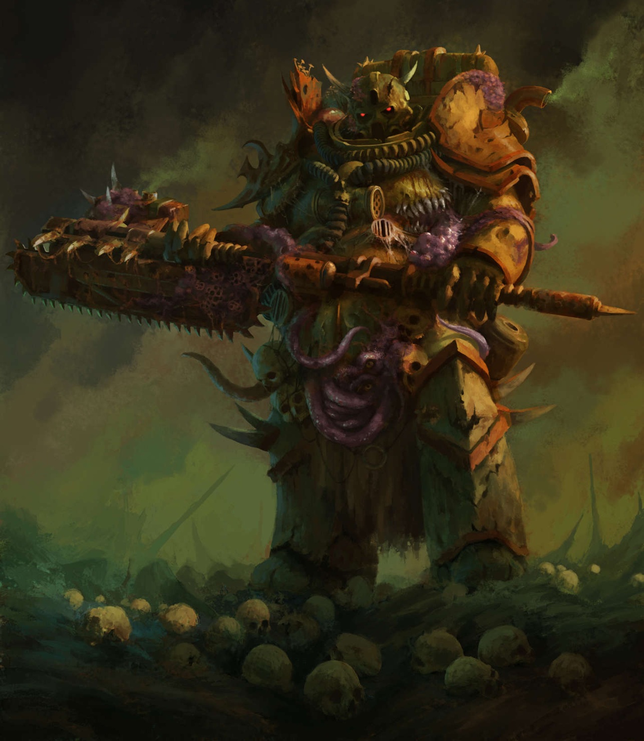 Champion of Nurgle Warhammer Artwork