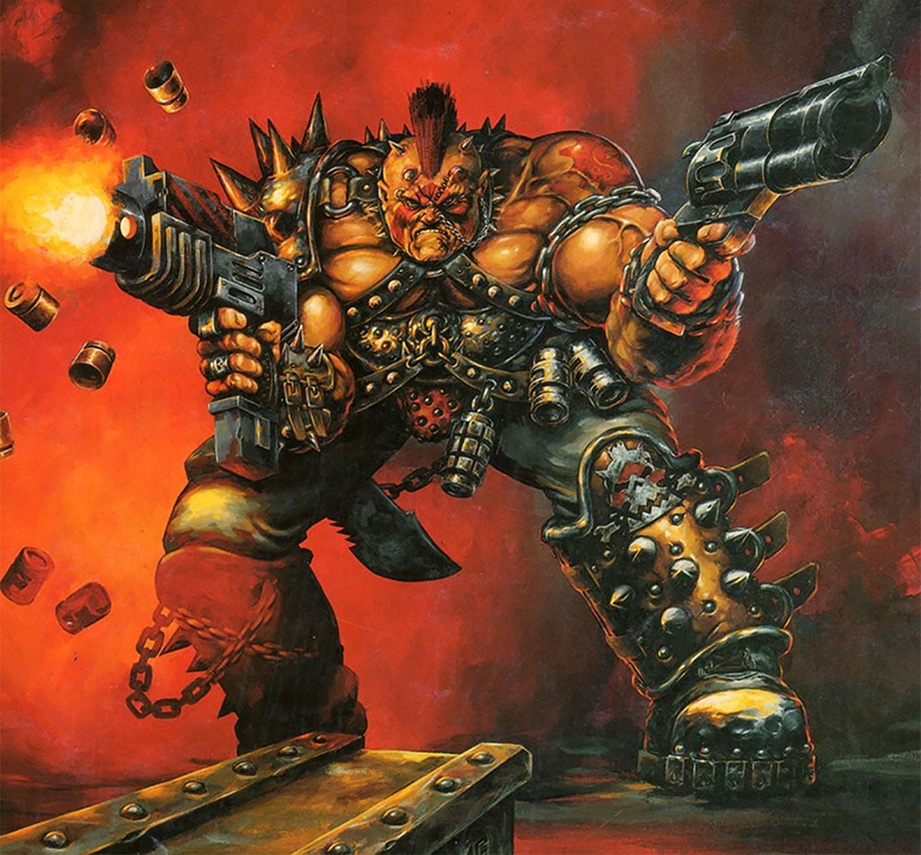 Goliath Ganger, Necromunda Oldhammer Artwork