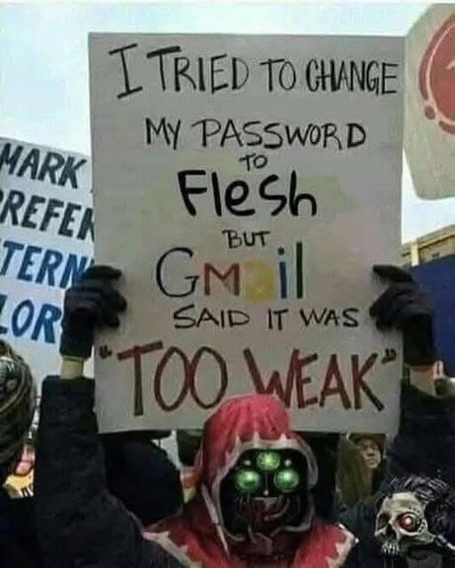 I Tried to Change My Password to Flesh