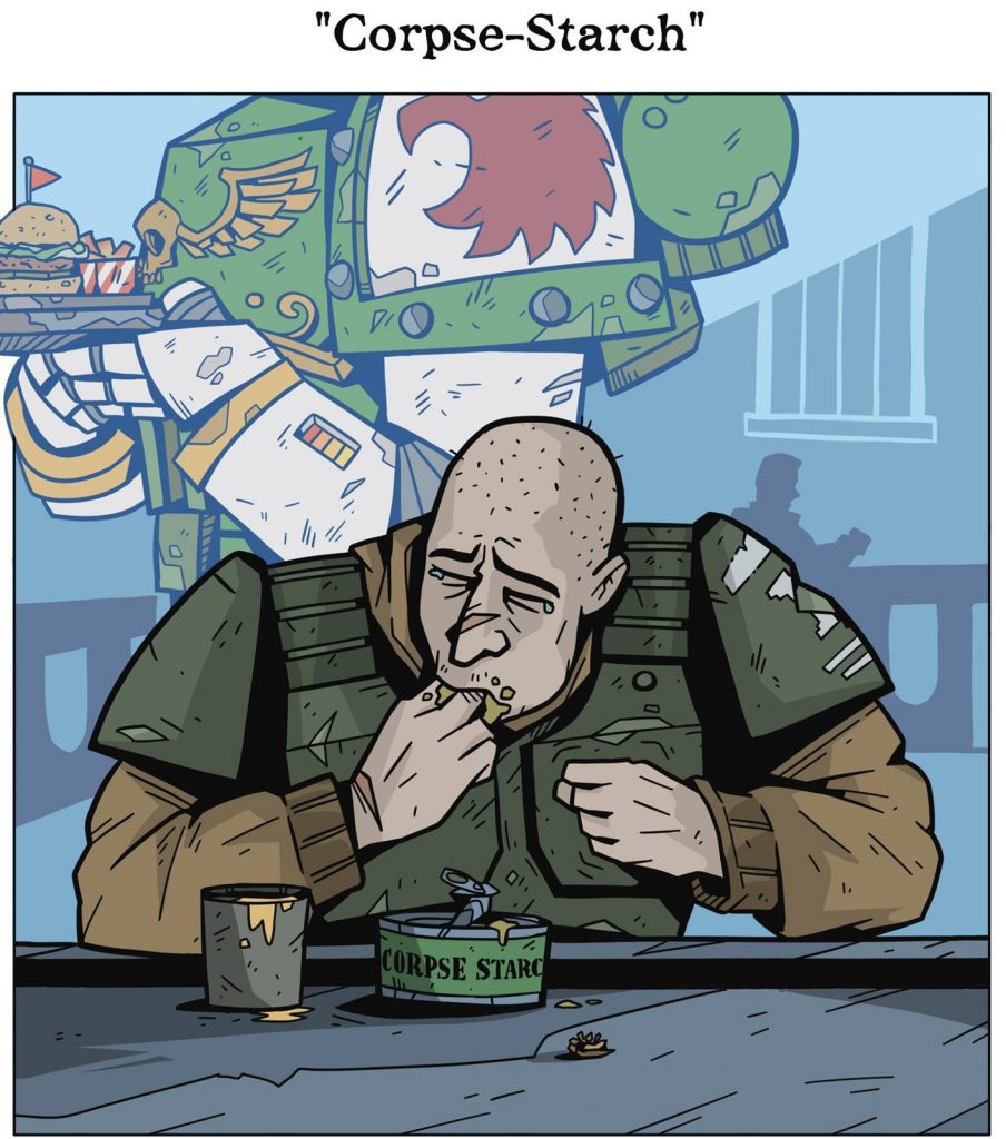 Space Marine got the Astartes Happy Meal, While the Guardsman gets Slop