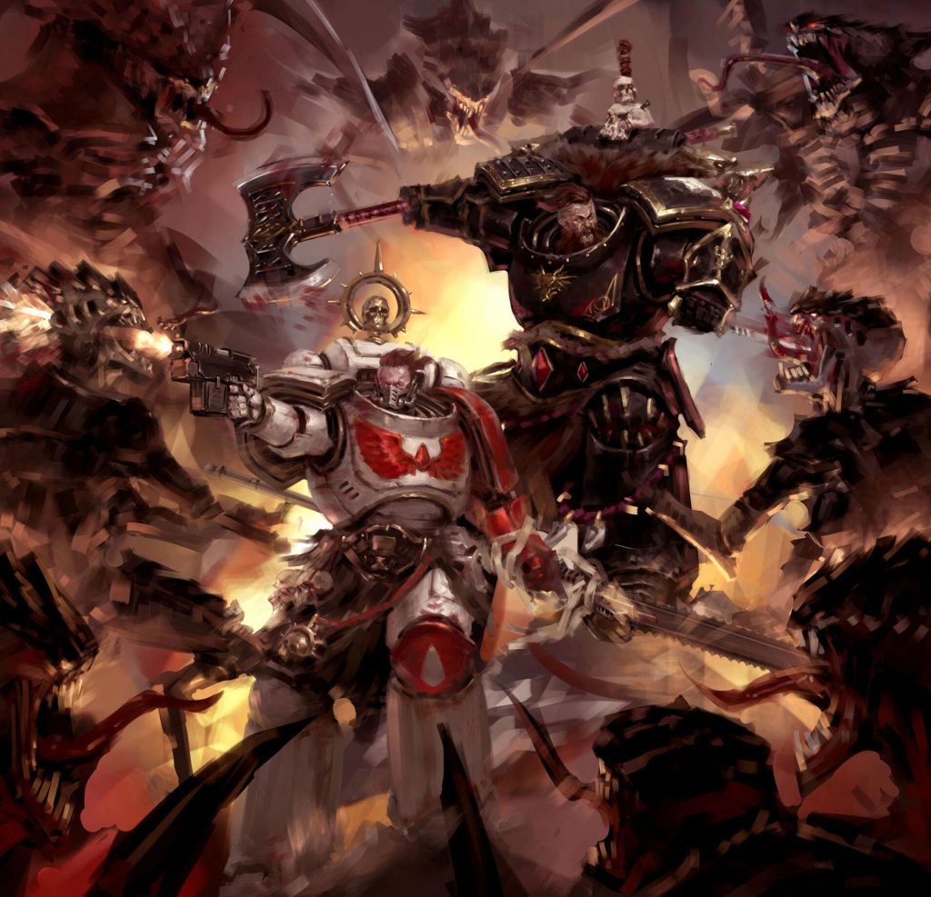 Intense Space Marines Versus Tyranids Combat