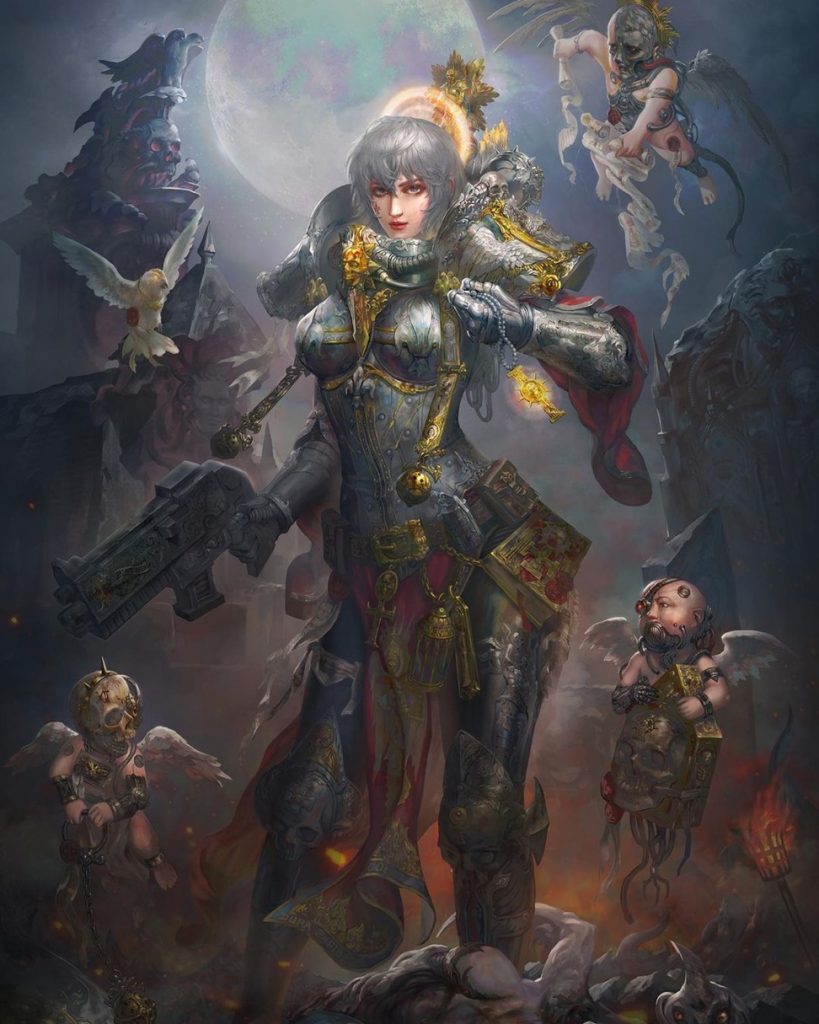 Adepta Sororitas Amazing Warhammer Art