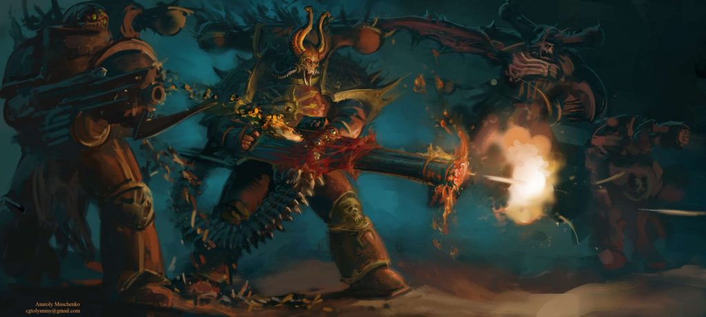 Chaos Space Marines Epic Warhammer Artwork