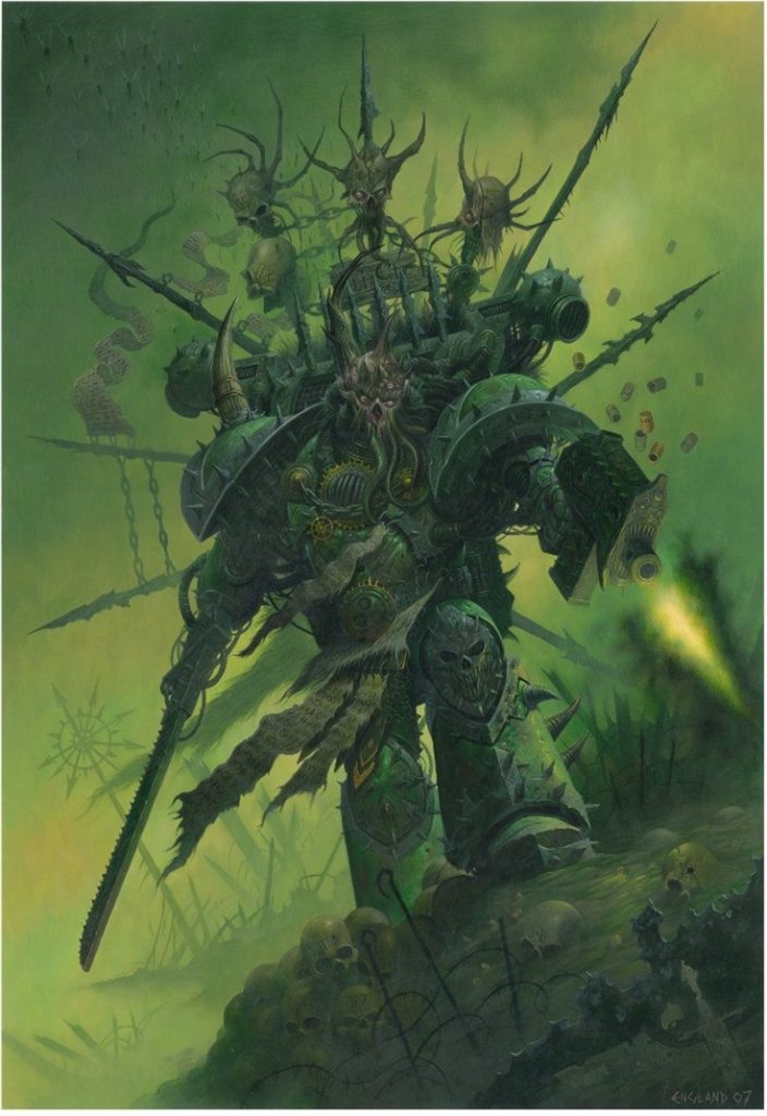 Death Guard Chaos Space Marine Warhammer Artwork