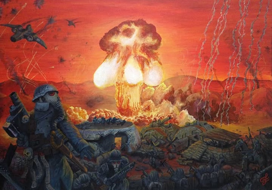 Death Korps of Krieg Guardsmen Burn the Taint of Chaos
