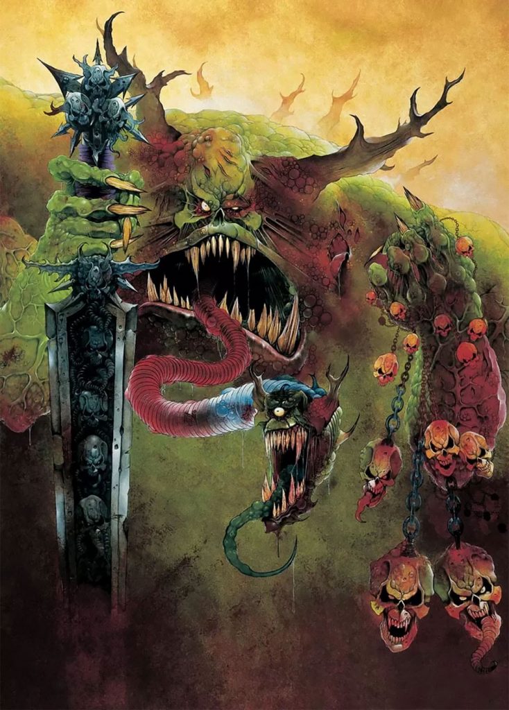 Great Unclean One, Greater Daemon of Nurgle Oldhammer Artwork