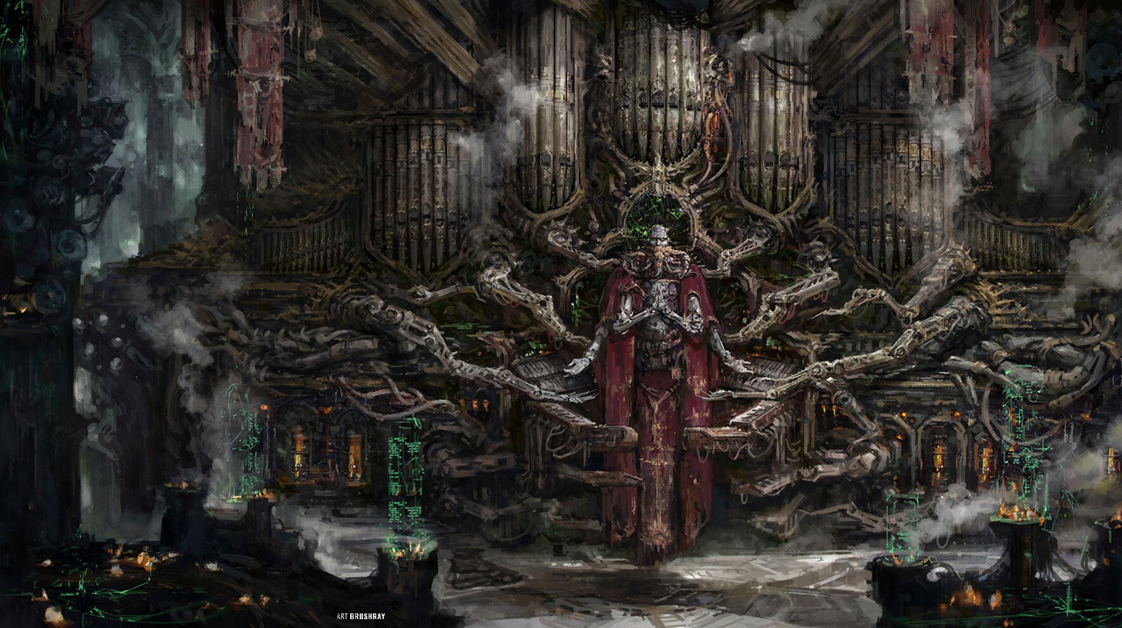 Hive Depths, Album Cover for Archotechna Inspired by Warhammer 40k