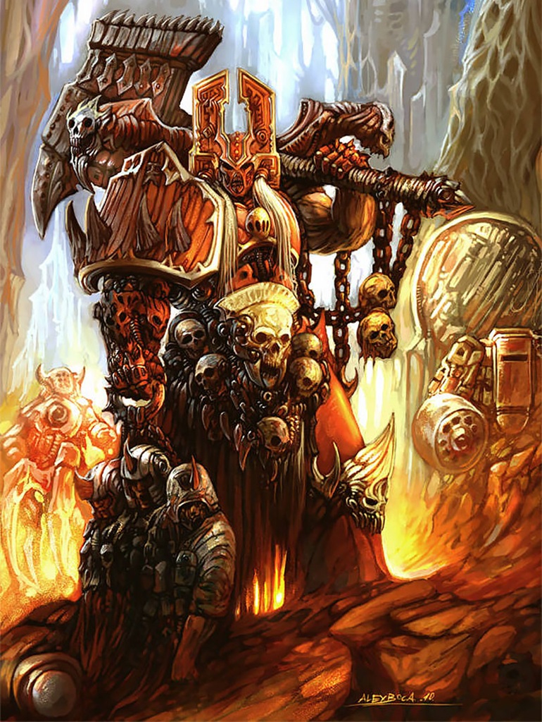 Kharn the Betrayer Unique Warhammer Artwork