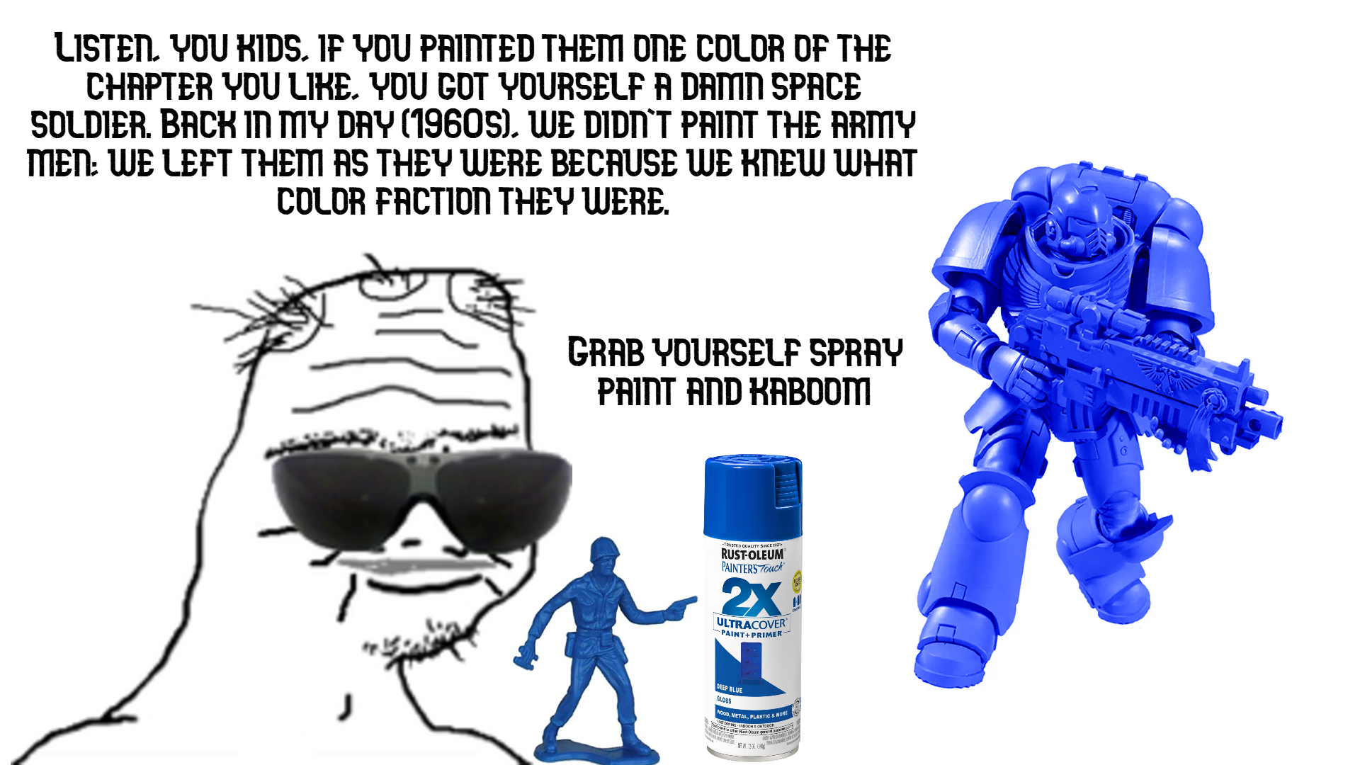 Space Marine Painting Debate Goes Viral Space Marine Painting Debate Goes Viral