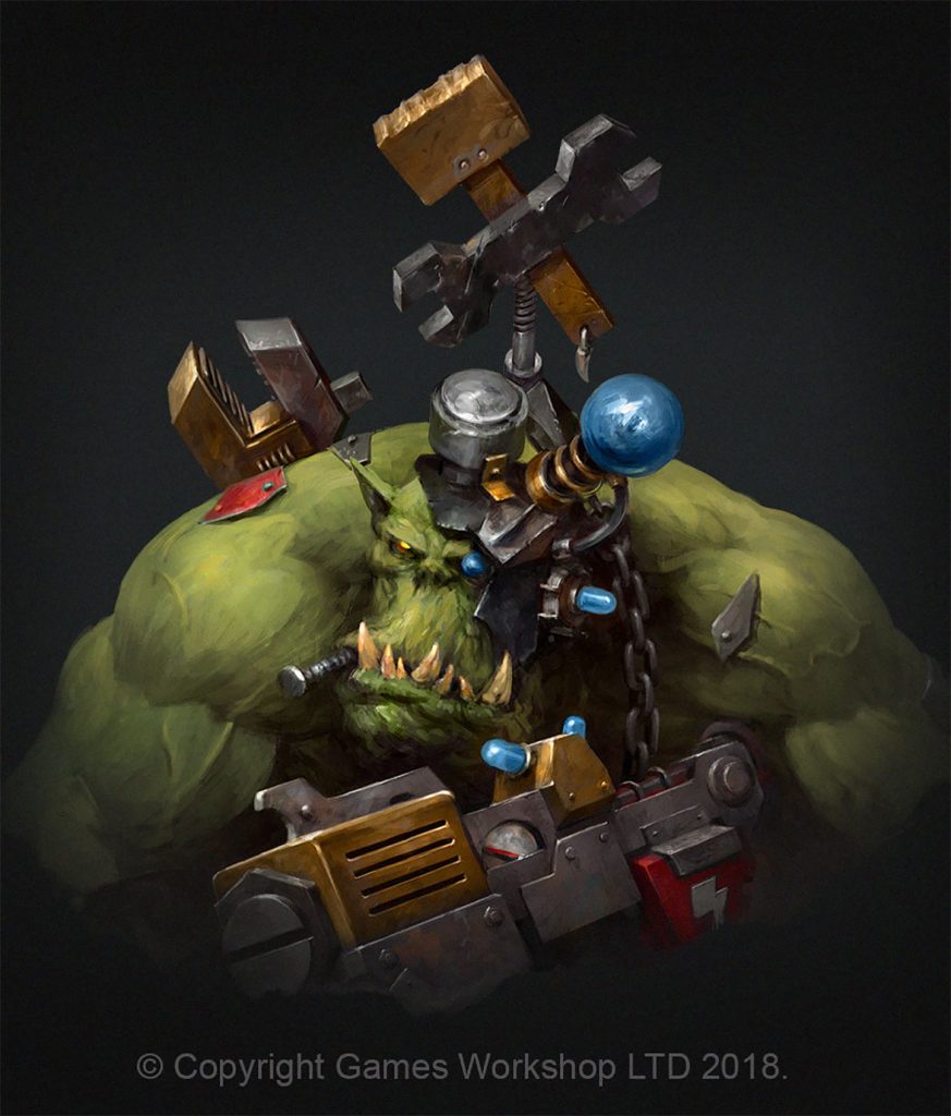 Ork Burna Boyz Warhammer Art