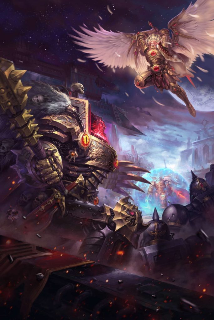 Sanguinius Versus Horus Fantastic Warhammer Art
