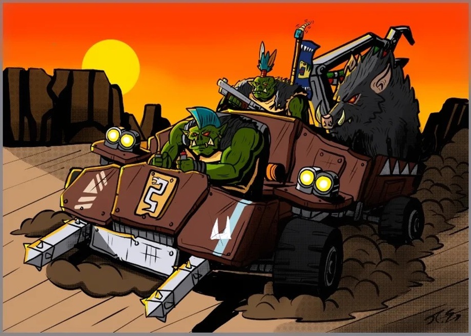 Snakebites Orks on the Loose Artwork Snakebites Orks on the Loose Artwork