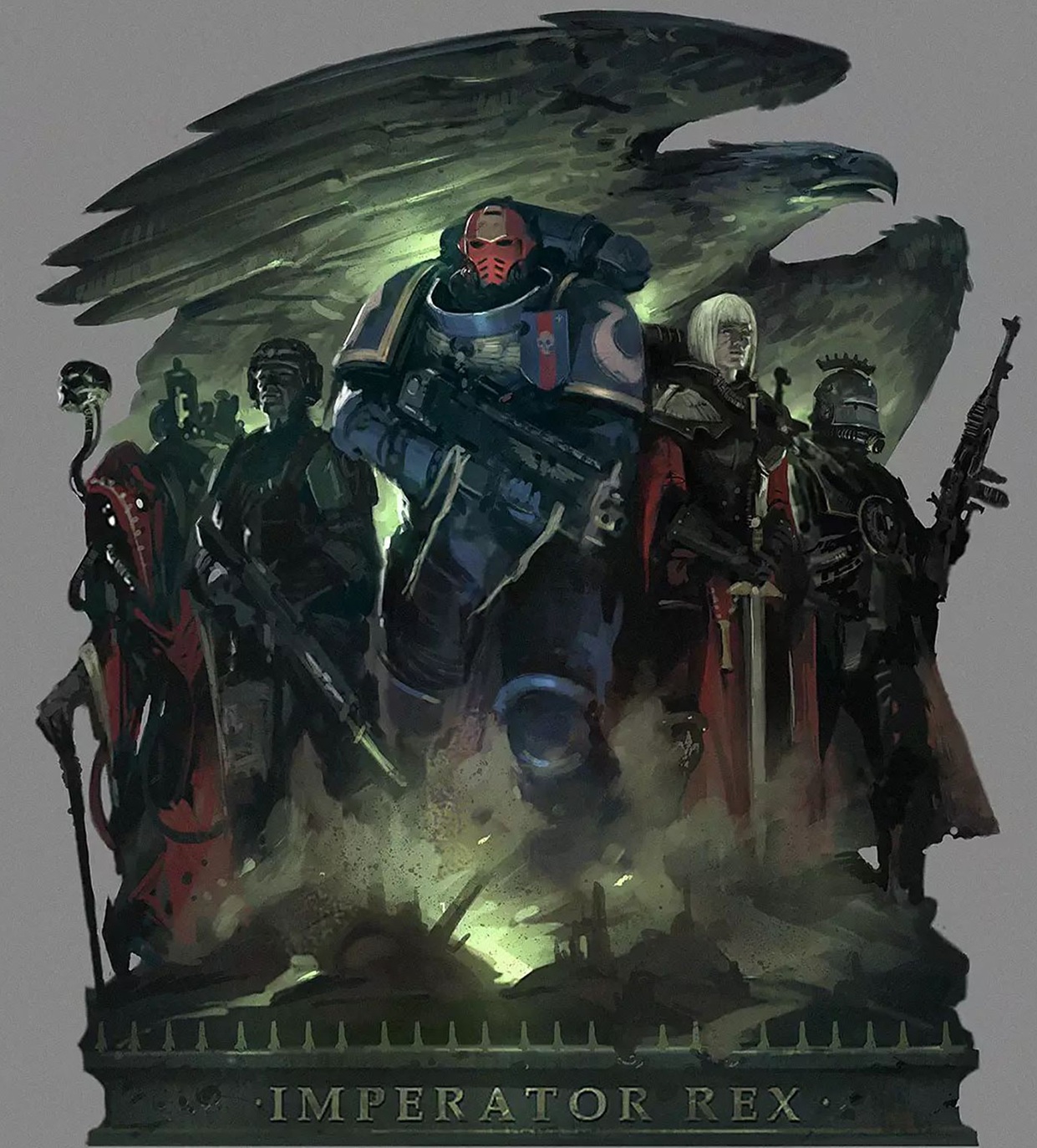 Ultramarine, Sister of Battle, Adeptus Mechanicus, Imperial Guards Ultramarine, Sister of Battle, Adeptus Mechanicus, Imperial Guards