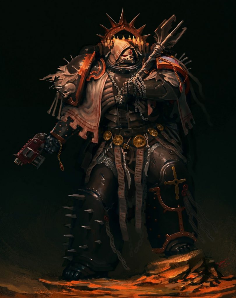 Basilisk Lord Chaplain Warhammer Art