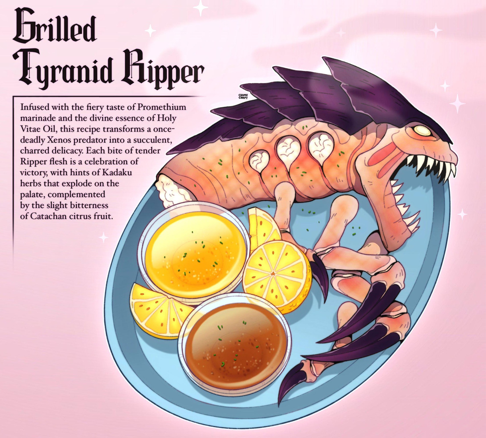 Grilled Tyranid Ripper Artwork