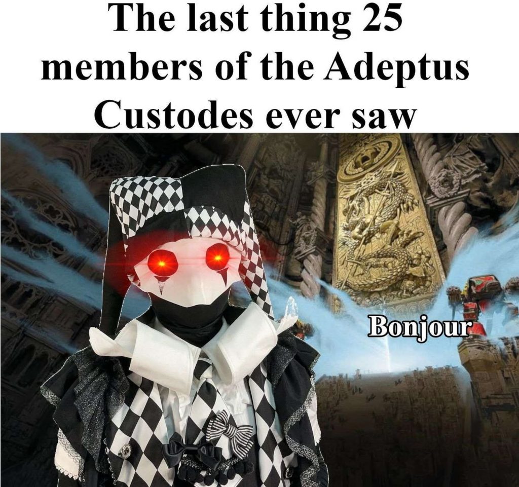 Last thing 25 custodes saw meme