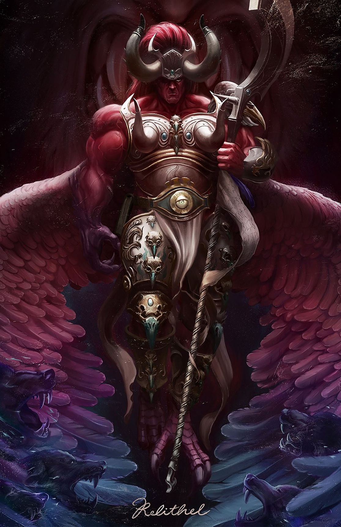 Magnus the Red Amazing Warhammer Art