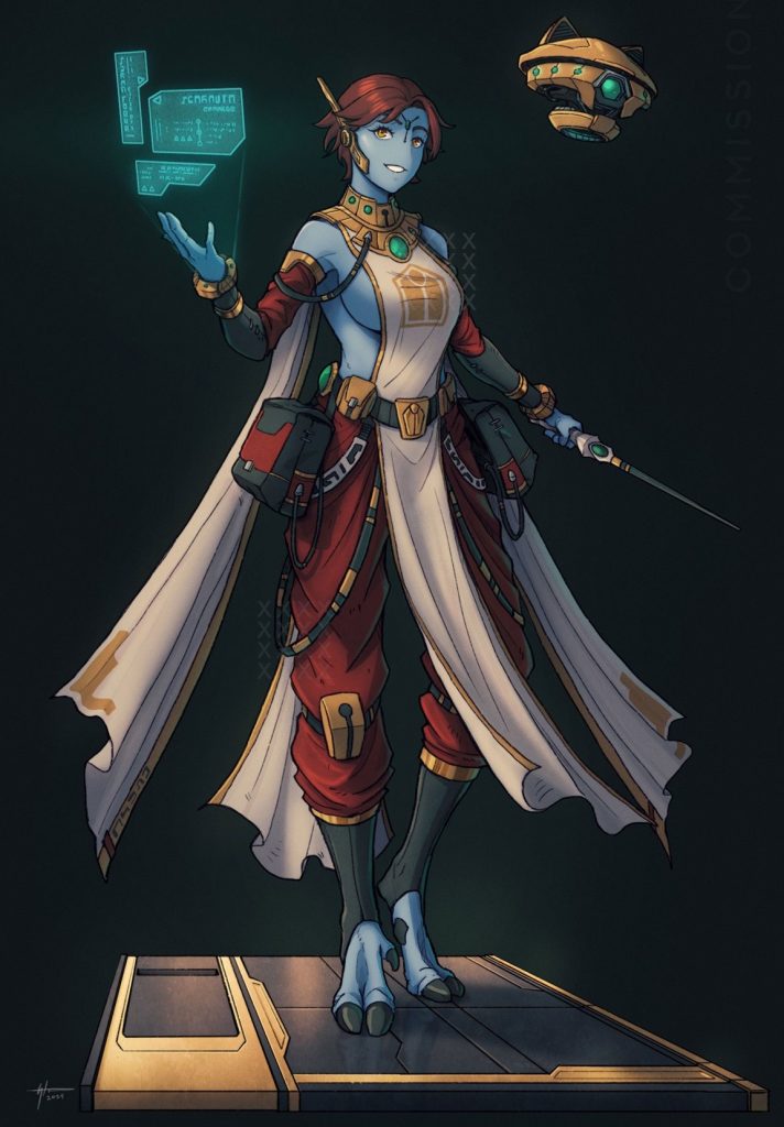 Aun’saal Fal’shia Mal’kyr, Novice Ethereal, T’au, Fan-Created