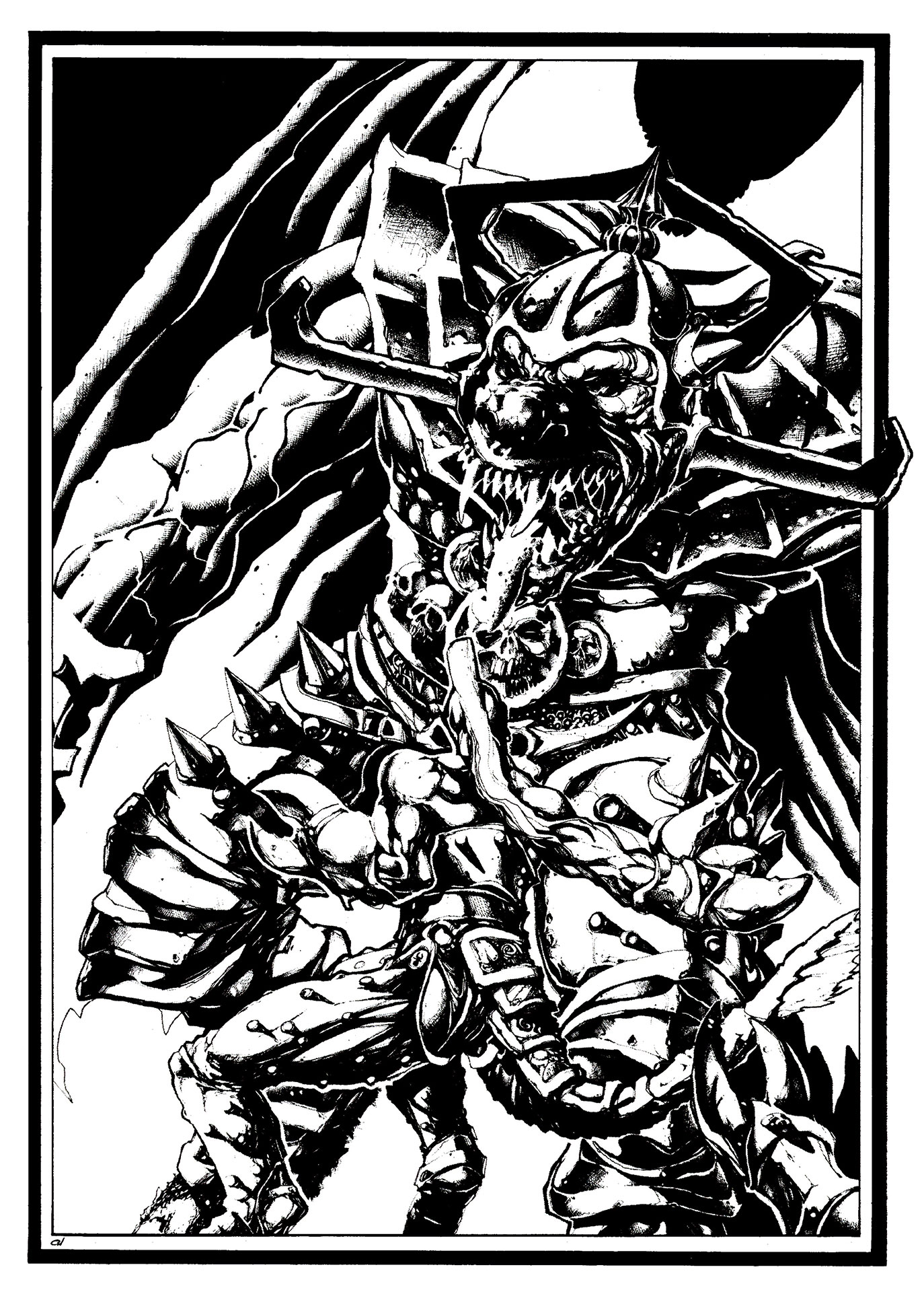 Chaos Daemon of Khorne Versus Slaanesh Daemon Oldhammer