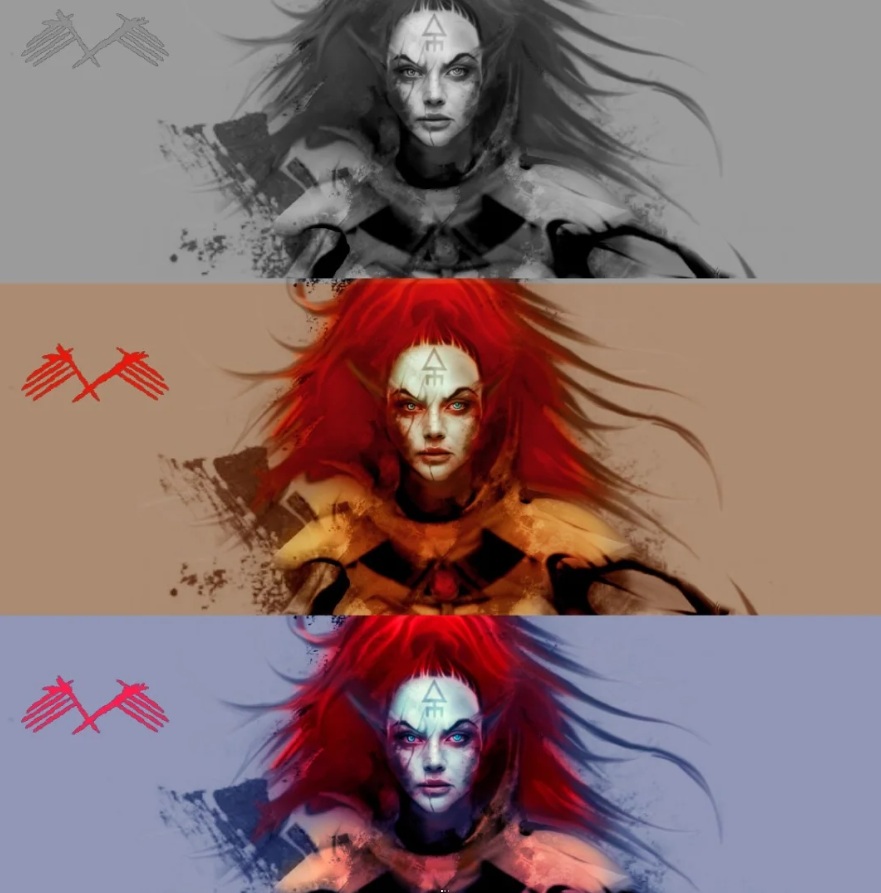 Eldar Howling Banshee Warhammer Art