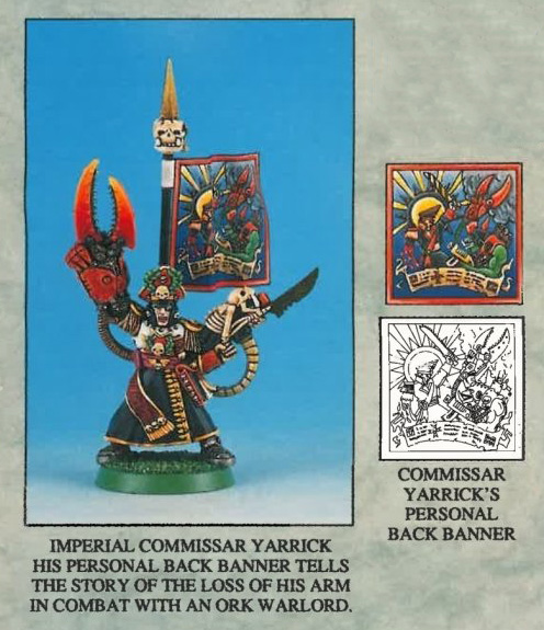 Imperial Commissar Yarrick old model miniature