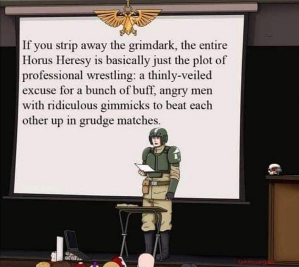 Strip away the grimdark what is the Horus Heresy really