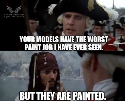 But they are painted..